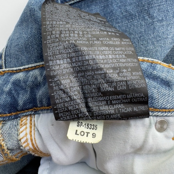 ZARA Denim Maxi Skirt Blue with Slit, Raw Edge Hem in Back in Size Medium - Picture 11 of 12